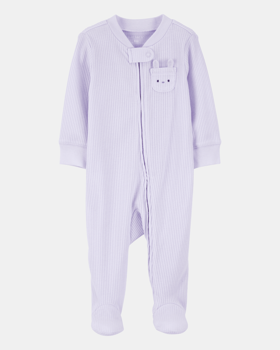Pijama entero punto canalé bolsillo conejita