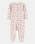 Pijama entero texturizado diseño floral