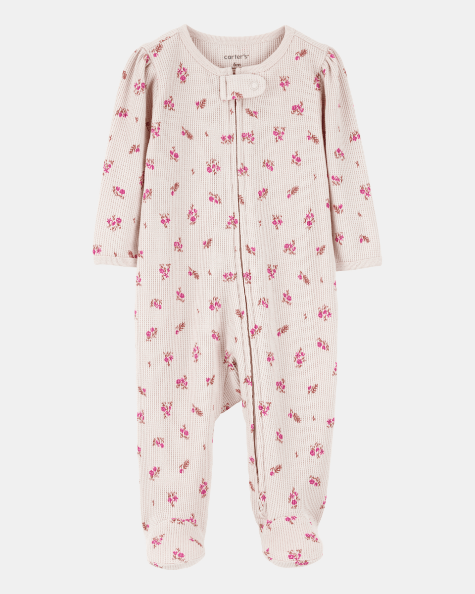 Pijama entero texturizado diseño floral