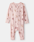Pijama sostenible de algodón suave, diseño ciervos rosas