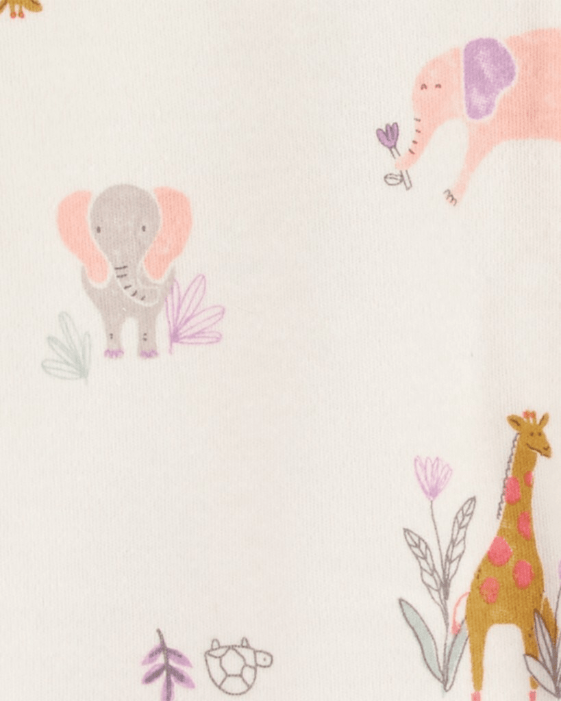 Pijama una pieza de algodón, diseño animales