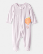 Pijama una pieza de algodón, estampa globo