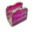 Pink Agate Stone Napkin Holder
