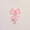 Pink Bow Wall Candlestick Holder