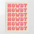Pink Howdy Wall Art Poster