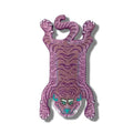 Pink Tibetan Tiger Accent Wool Rug