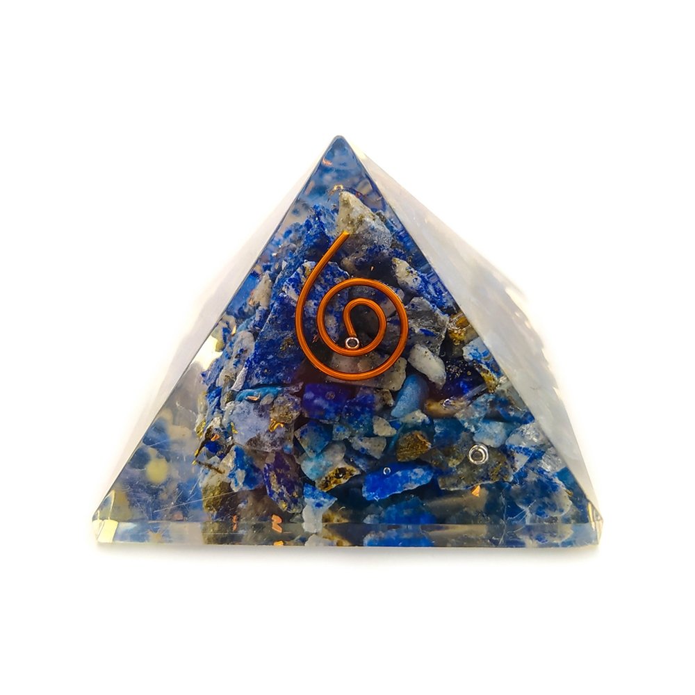 Pirámide de Orgonita con Lapislázuli
