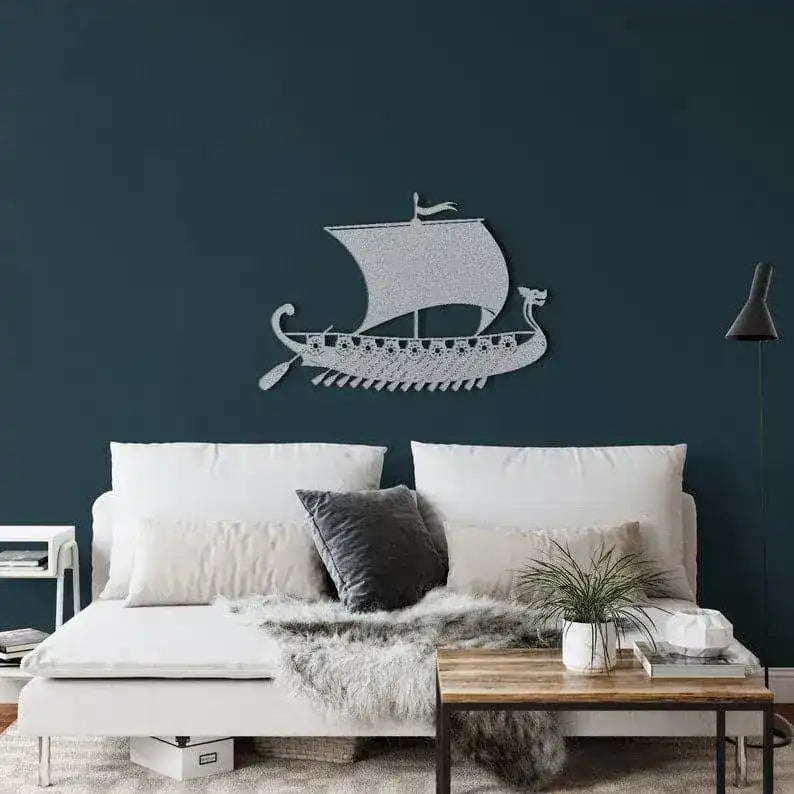 Pirate Ship Metal Wall Decor