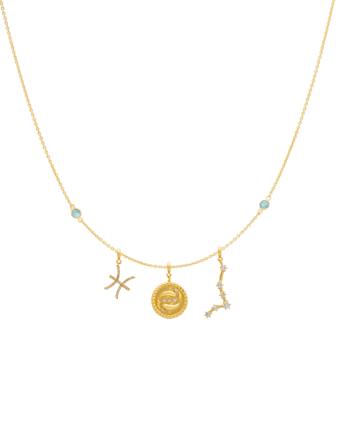 Collar Triple Zodiaco Piscis