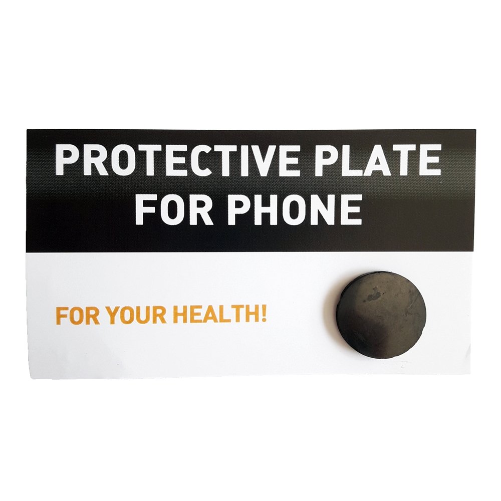 Placa de Shungit Circular Adhesiva – Protección energética para tu móvil