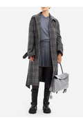 Falda plisada arquitectónica Balenciaga — Gris
