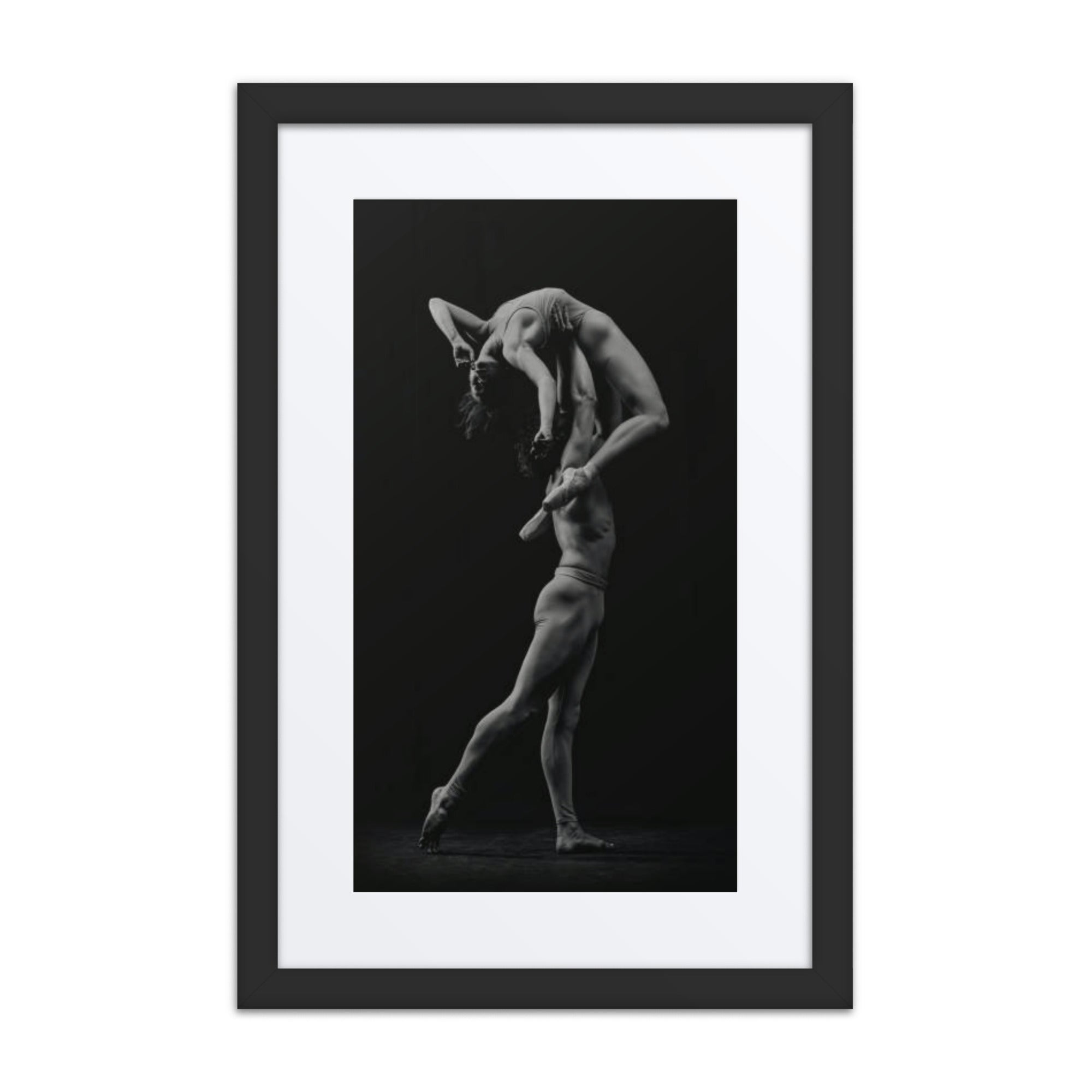 Poised Ascent | Dance-Art Framed Poster #75 (23.5" H x 17.5" W)
