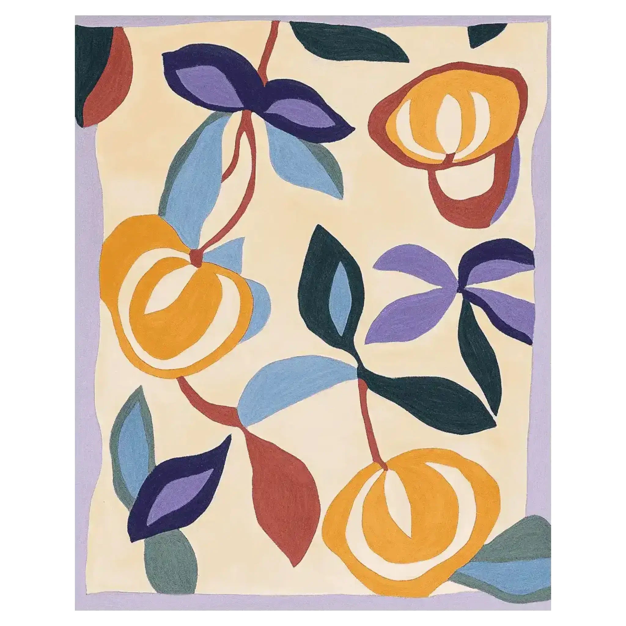 Pop Flower Dance Hand Tufted Rug
