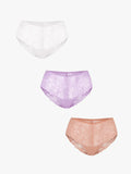 3-Pack Mid-Rise Lace Brief Bundle