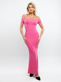 Shapewear Off-Shoulder Tummy Control Smoothing Maxi Dress For Insiders