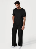 Men's Modal Short Sleeve & Pant PJ Set