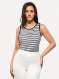 Seamless Striped Shapewear Tank
