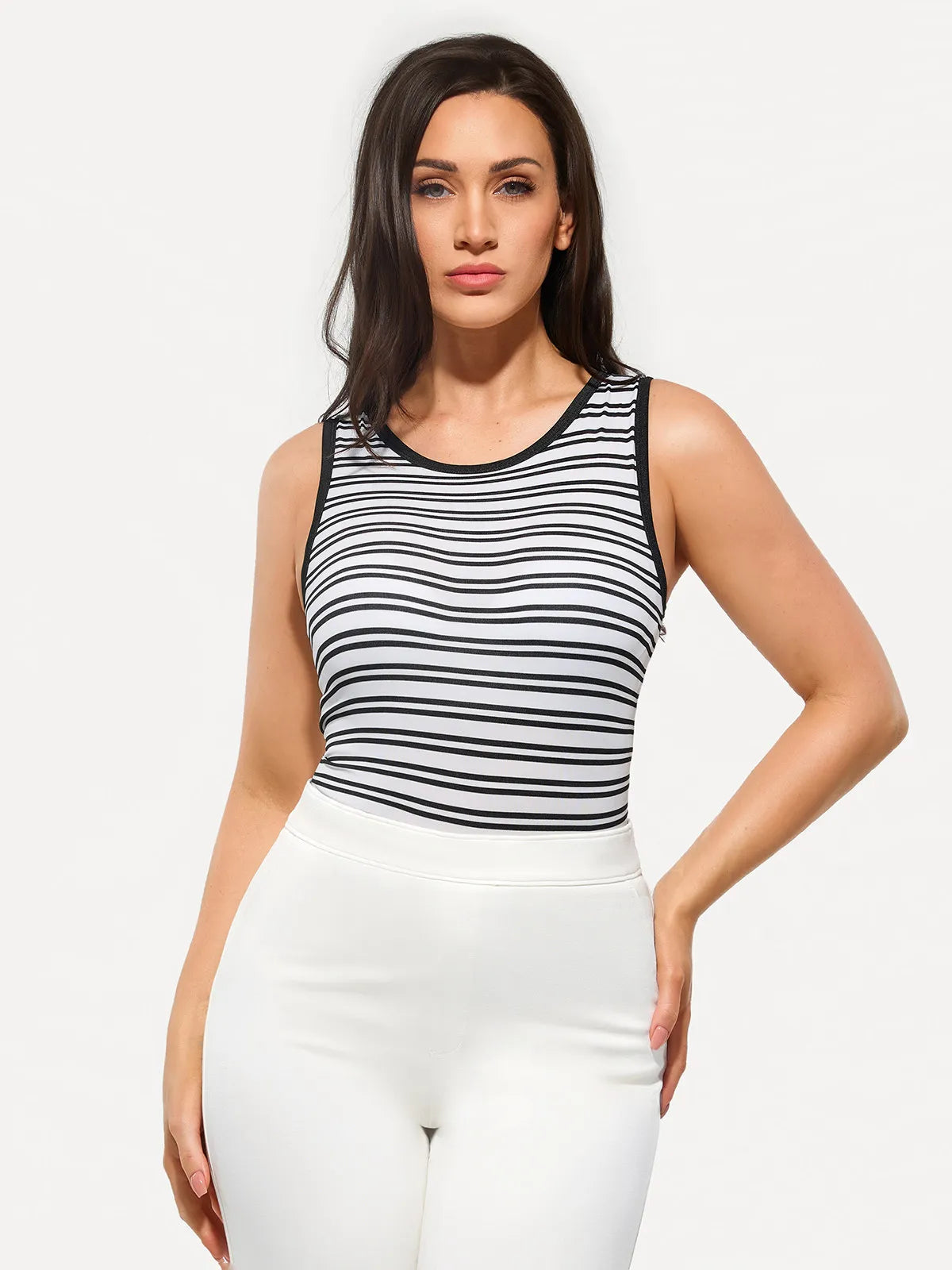 Seamless Striped Shapewear Tank