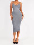 Shaper Eco-Friendly Spaghetti Strap V-Neck Seamless Dress