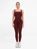 Shapewear Seamless Square Neck Butt Lift Workout Jumpsuit