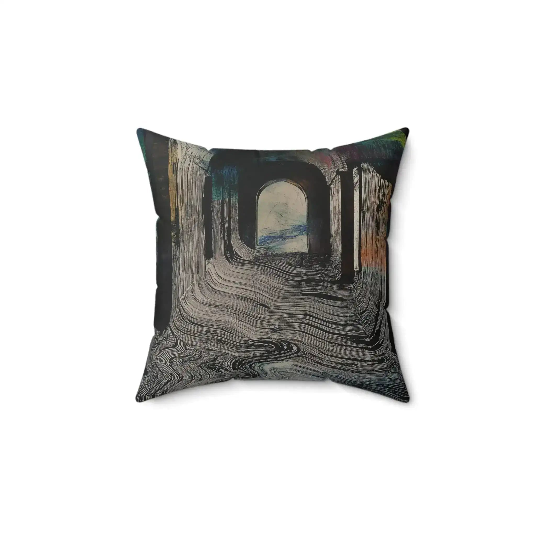 Portal Drip Throw Pillow