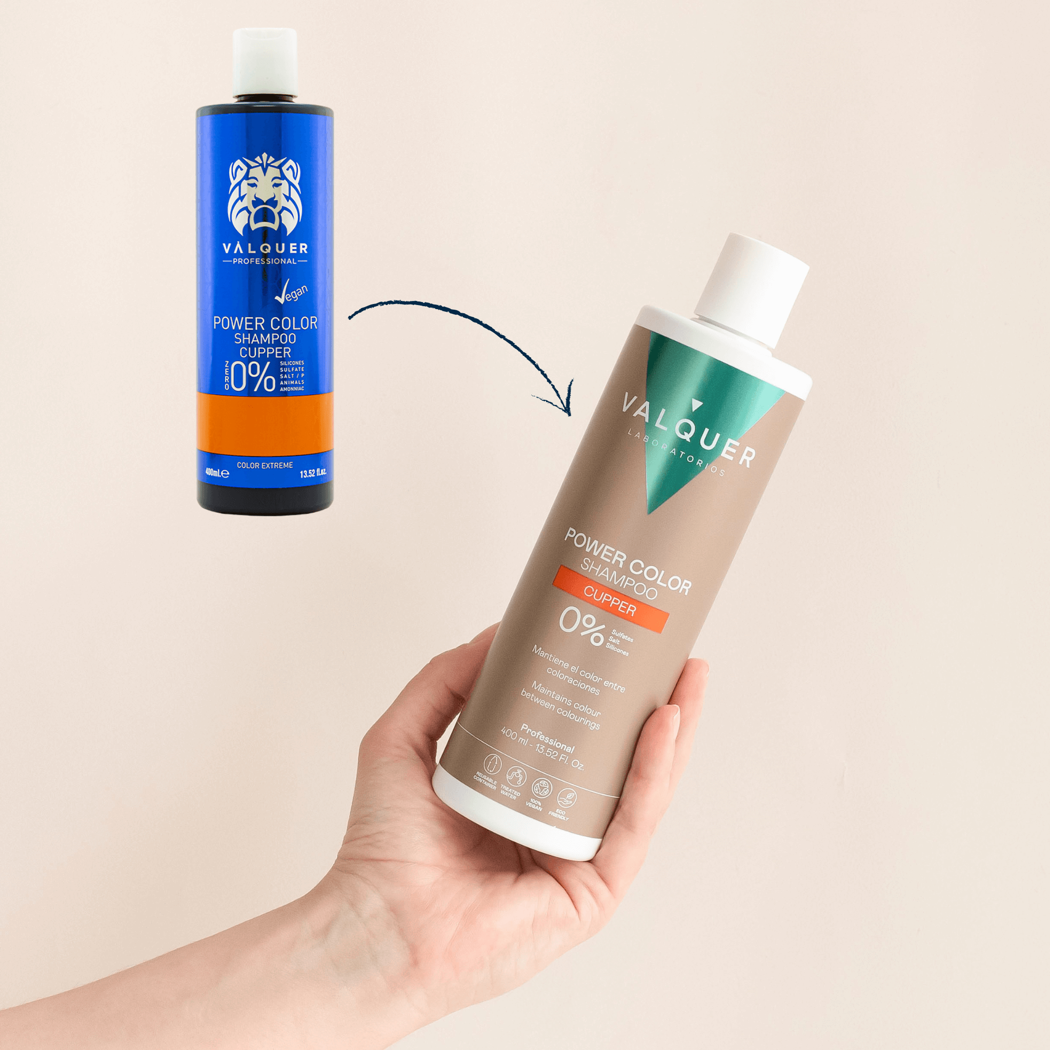 Pack Power Color Cobre - Champú y Mascarilla - 675 ml