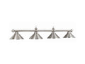 Ram Gameroom Products All Metallic 4-Lamp Bar Pool Table Lights