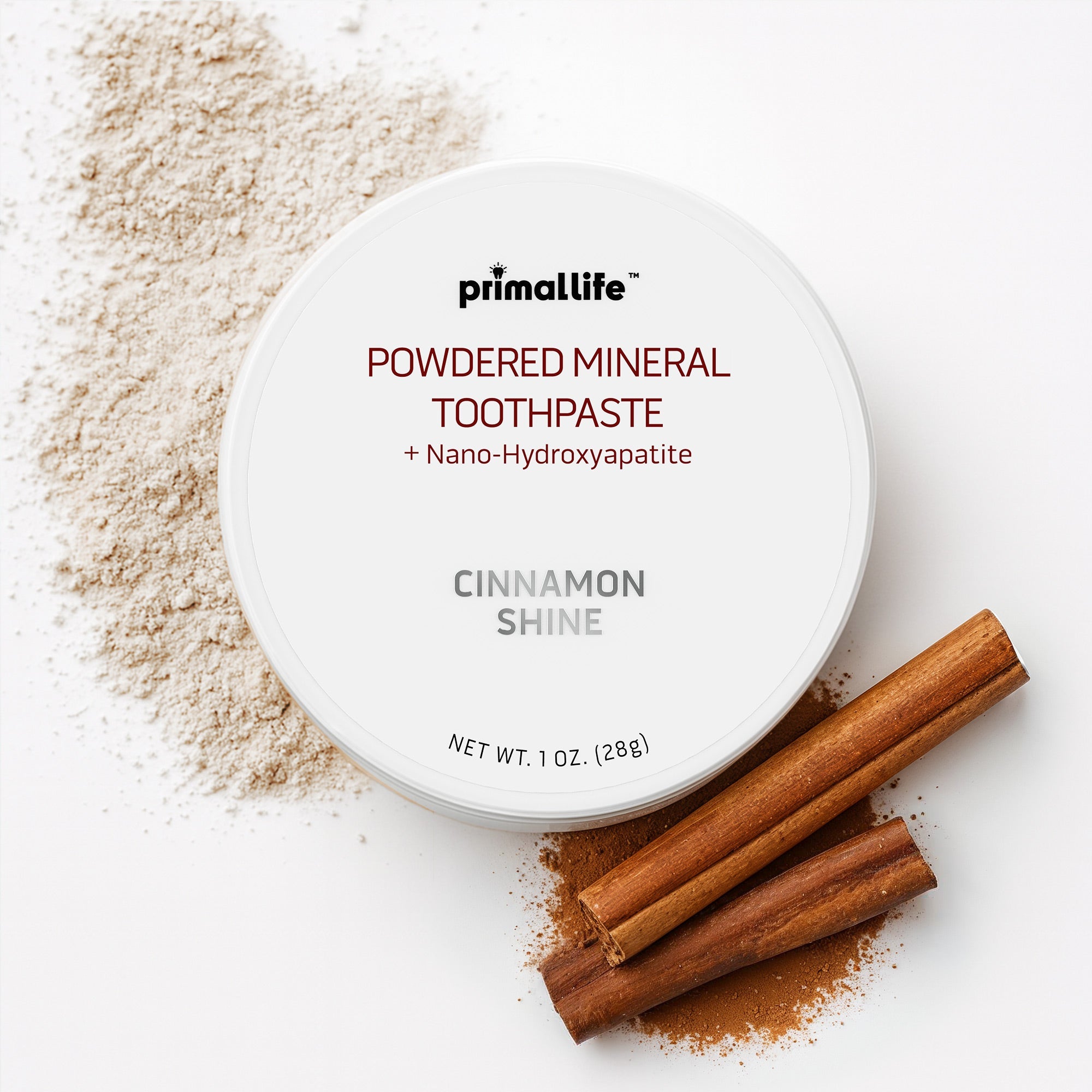 Cinnamon Shine Powdered Mineral Toothpaste By Primal Life Organics