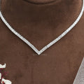 Princess Cut Tennis Necklace