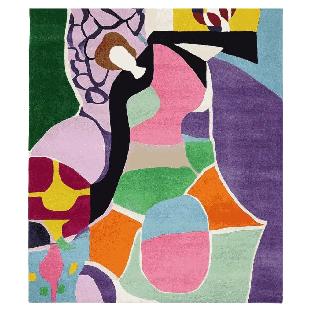 Prism Puzzle Form Hand Tufted Rug