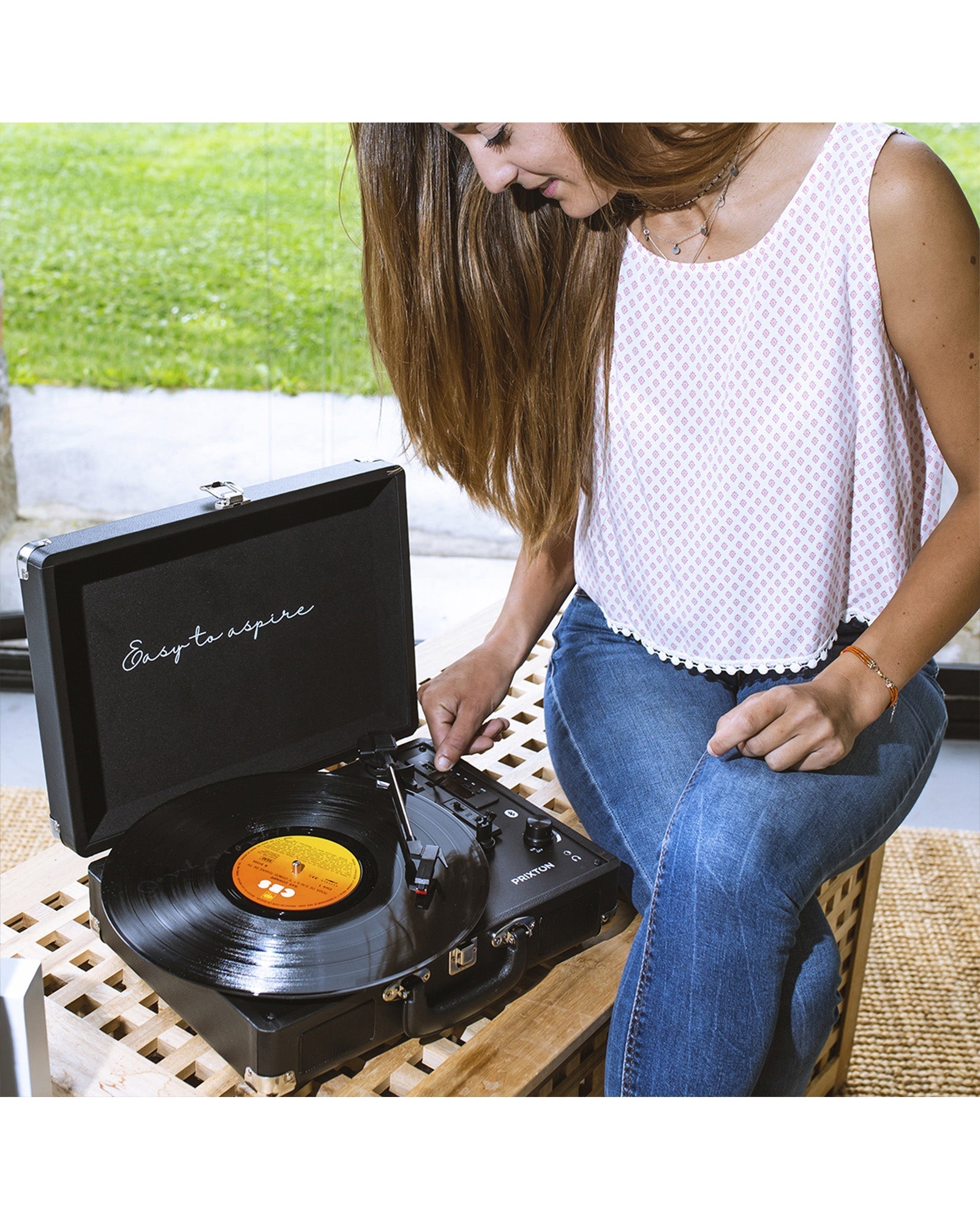 Prixton - Tocadiscos Bluetooth VC400 Negro