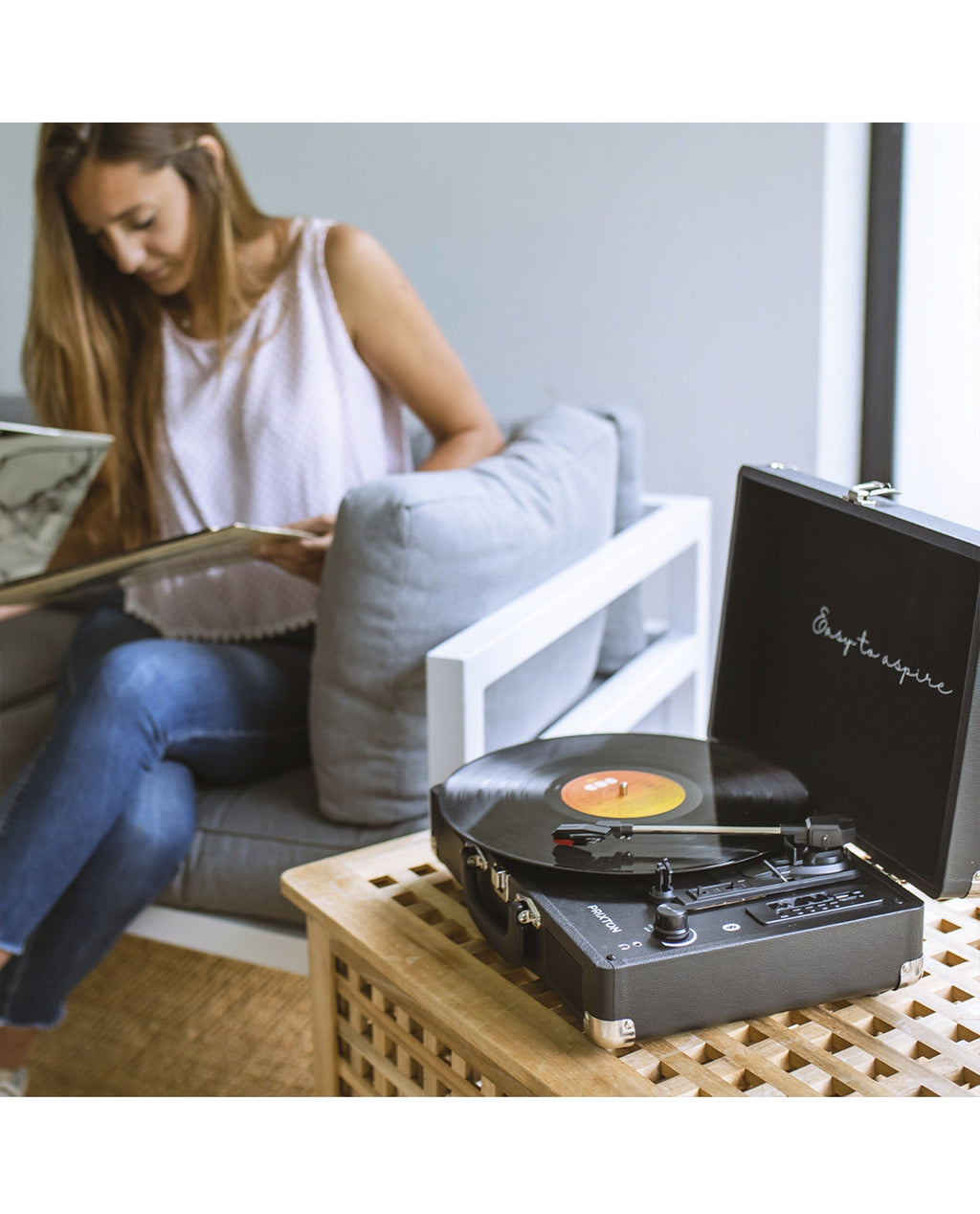 Prixton - Tocadiscos Bluetooth VC400 Negro