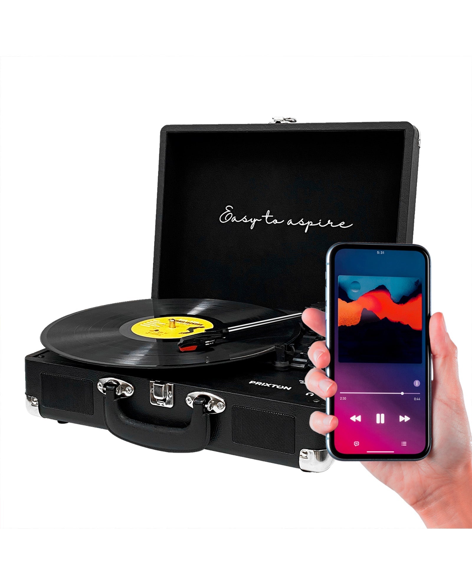 Prixton - Tocadiscos Bluetooth VC400 Negro