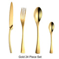 Art Of Food® 24-piece Stainless Steel Cutlery Set, Monaco - Gold