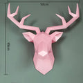 ArtZ® Deer Sculpture Wall Decoration - Pink
