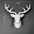 ArtZ® Deer Sculpture Wall Decoration - White