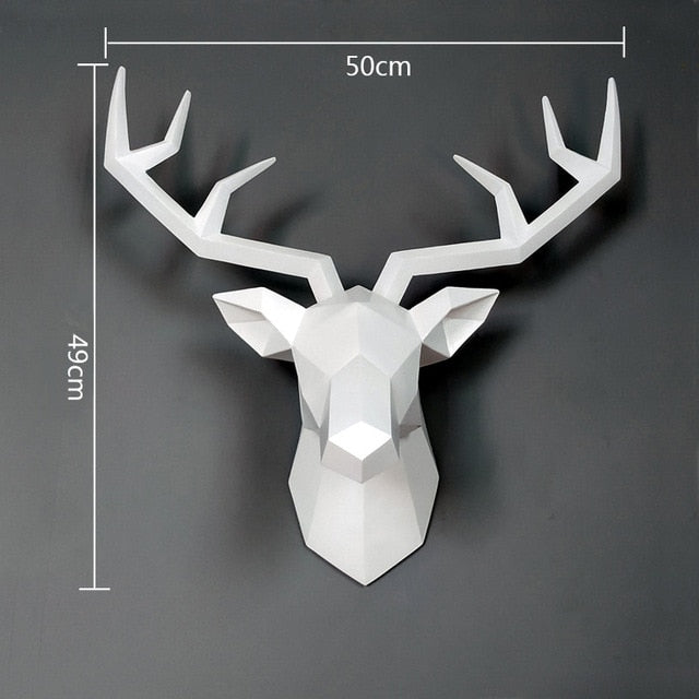 ArtZ® Deer Sculpture Wall Decoration - White
