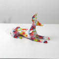 ArtZ® Doberman Pinscher Graffiti Painted Statue - RG