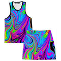Cosmic Flow Men's Tank and Shorts Combo