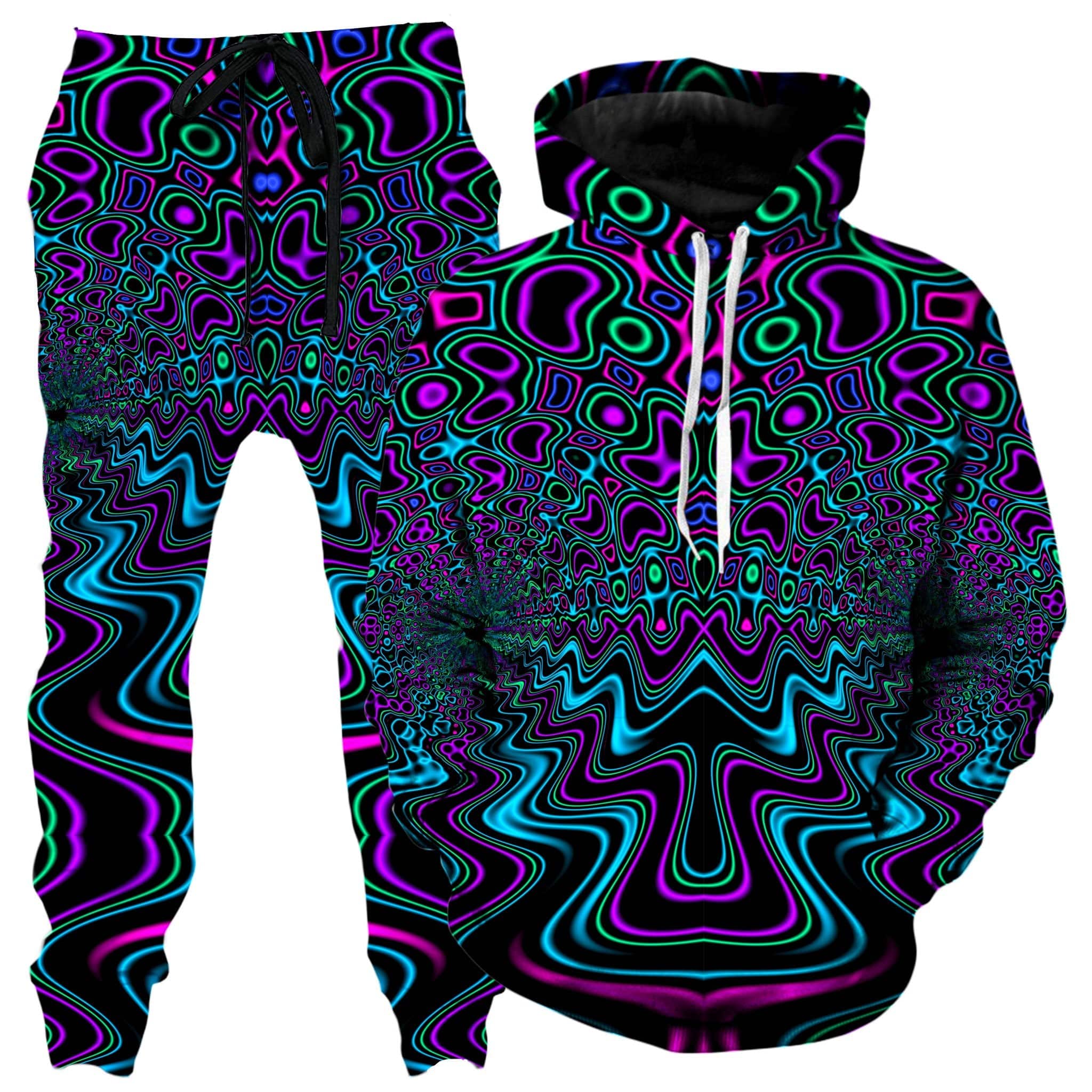 Fractal River Hoodie and Joggers Combo