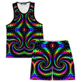 Fractaled Vision Men's Tank and Shorts Combo