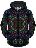 Kaleidoscope Eyes Unisex Zip-Up Hoodie