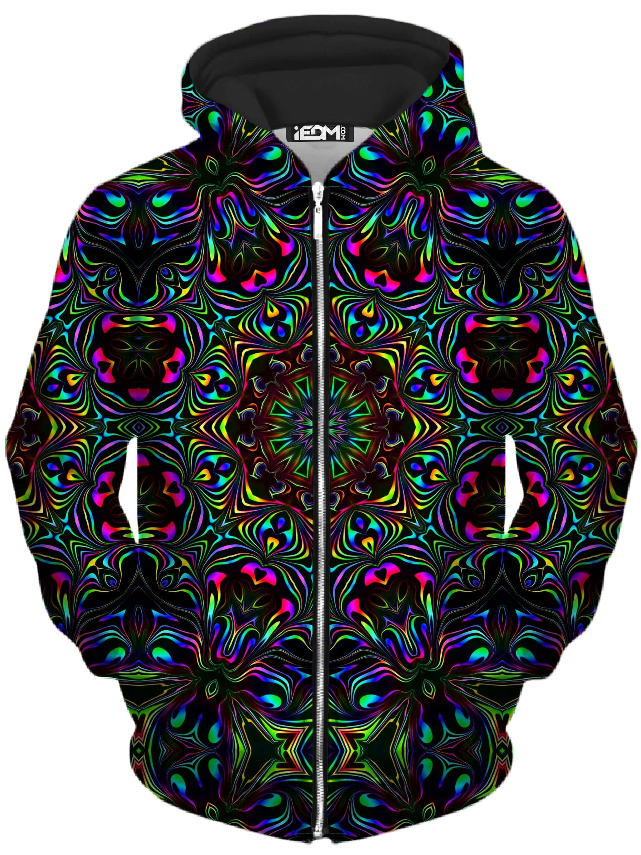 Kaleidoscope Eyes Unisex Zip-Up Hoodie