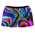 Neon Rift High-Waisted Women's Shorts
