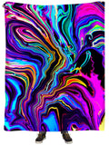 Neon Rift Plush Blanket