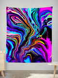 Neon Rift Tapestry