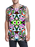 Neon Zebra Portal Men's Muscle Tank