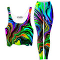 Rainbow Rift Crop Top and Leggings Combo