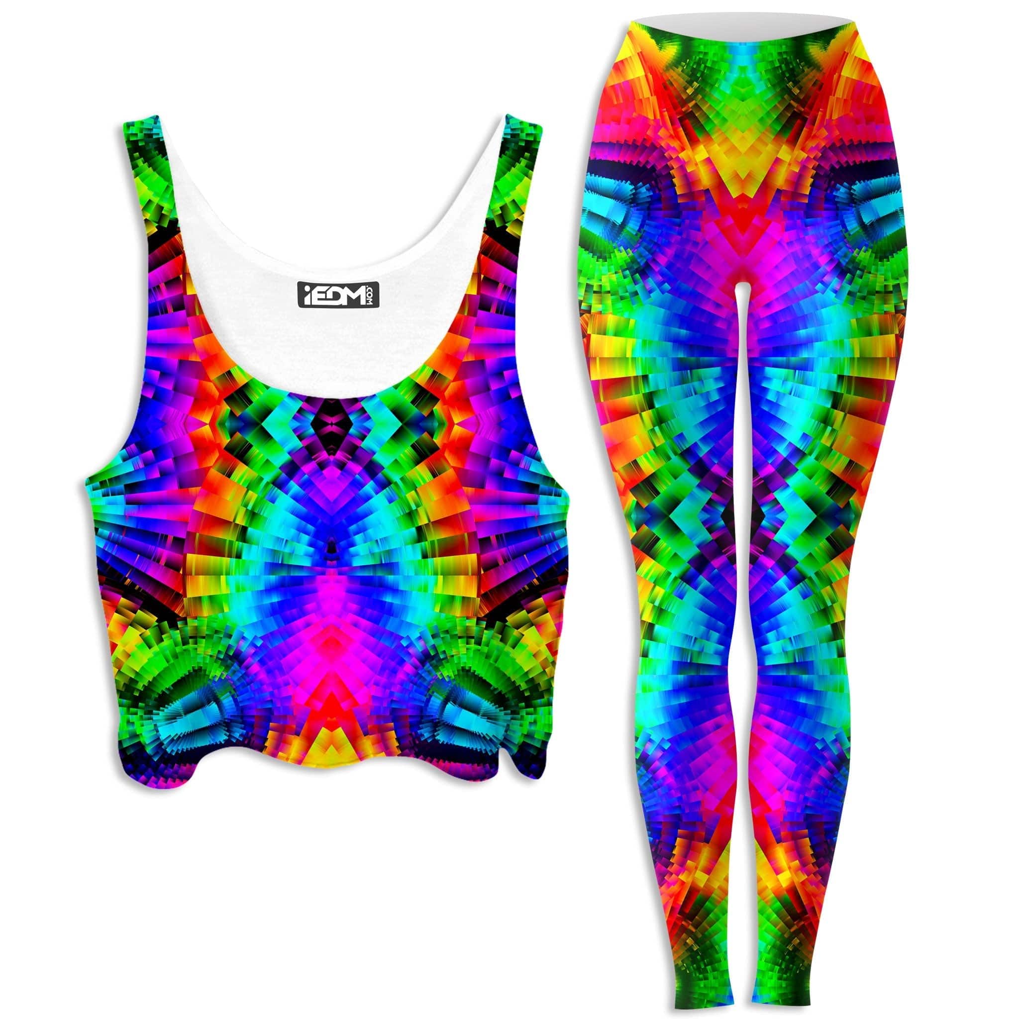 Reality Breakdown Crop Top and Leggings Combo