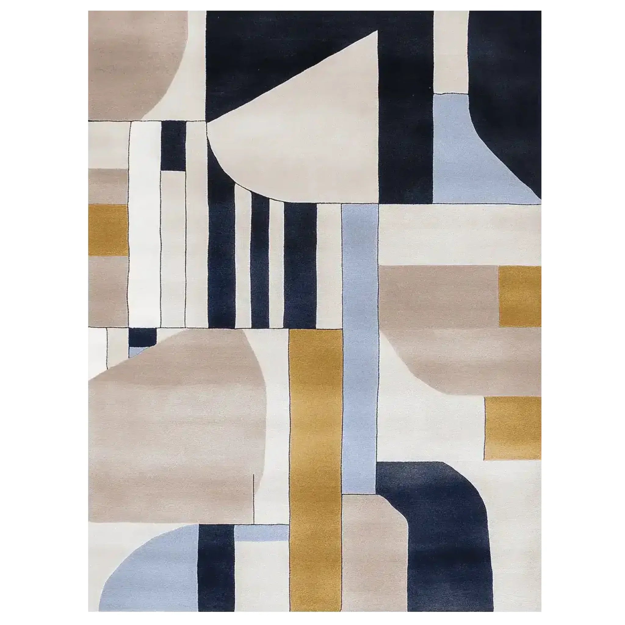 Pulse Point Grid Hand Tufted Rug